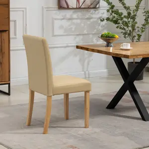 Maiolo Vegan Leather Dining Chairs - Set of 2