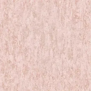 Holden Decor Industrial Texture Blush Pink Metallic Rose Gold Wallpaper 12841