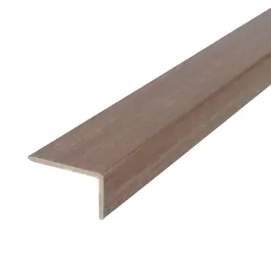 Upvc wood effect stair edge nosing trim pvc self-adhesive 1000mm x 35mm x 20mm e33 chile nut