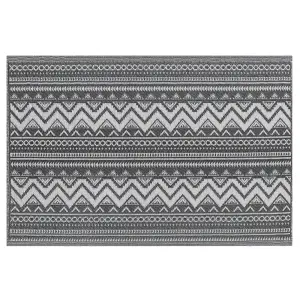 Outdoor Area Rug 120 x 180 cm Black NAGPUR