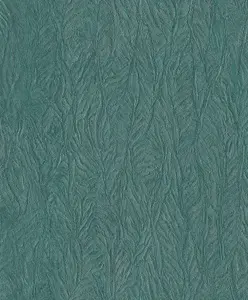 Galerie Ambiance Turquoise Leaf Emboss Embossed Wallpaper