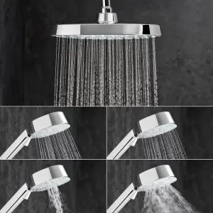 Mira Form dual outlet Gloss Chrome effect Rear fed Thermostatic Mixer Shower