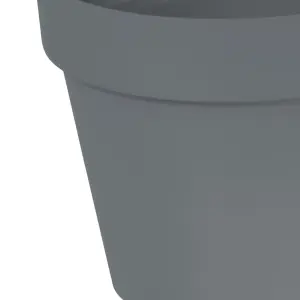 Verve Nurgul Matt Dark grey Polypropylene Plant pot (Dia) 40cm, (H)35.4cm, 29L