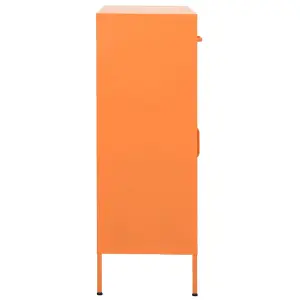 Berkfield Storage Cabinet Orange 80x35x101.5 cm Steel