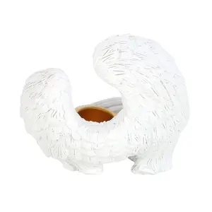 Something Different Resin Angel Wings Incense Cone Holder White (One Size)