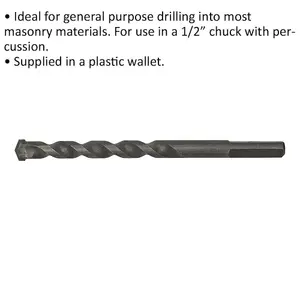 High-Quality 12 x 150mm Rotary Impact Drill Bit for Masonry