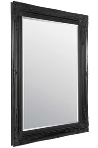 MirrorOutlet Buxton Black Wall Mirror 111 x 79 CM