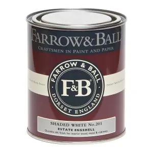 Farrow & Ball Estate Shaded white Eggshell Metal & wood paint, 750ml