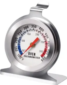 Stainless Steel Oven Thermometer For Fan Oven, Oven Temperature Gauge For Gas Electric Ovens, Pizza Oven Accessories Oven Thermometers