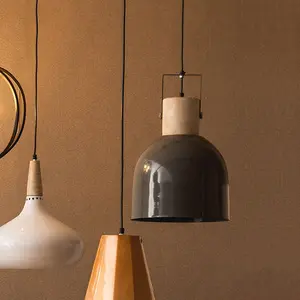 Interiors by Premier Light Grey Pendant Light, Reliable Grey Pendant Light Shade, Easy Installation Ceiling Pendant