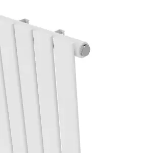 Rinse Bathrooms Vertical Radiators 1600x680mm Flat Panel Column Designer Radiator White Single Radiators Central Heating