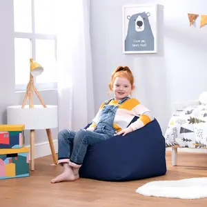 Veeva Kids Classic Bean Bag Chair Purple / 62cm H x 73cm W x 73cm D