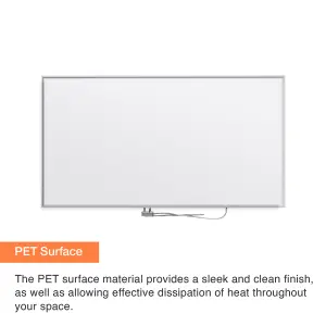 SUNHEAT Mirrorstone 0.18KW -  Wall mounted Far Infrared Panel Heater - Energy Efficient