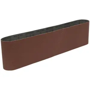 High-Quality 100mm x 915mm Sanding Belt - 80 Grit Aluminium Oxide for Smooth Finishes