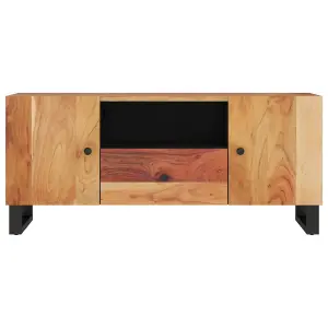 Berkfield TV Cabinet 105x33.5x46 cm Solid Wood Acacia&Engineered Wood