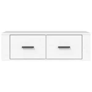 Berkfield Hanging TV Cabinet White 80x36x25 cm Engineered Wood