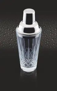 BarCraft 350ml Cut Glass Cocktail Shaker