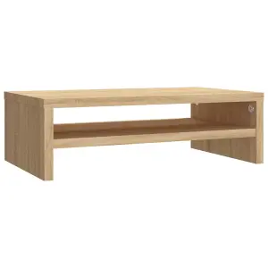 vidaXL Monitor Stand Sonoma Oak 42x24x13 cm Engineered Wood