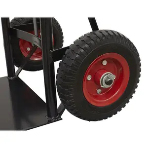 Sealey 200kg Heavy Duty Sack Truck With PU Tyres D-Shaped Handle Grips CST983HD