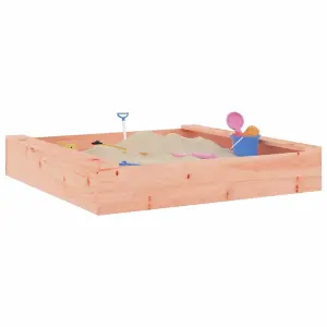 Berkfield Sandbox with Seats Square Solid Wood Douglas