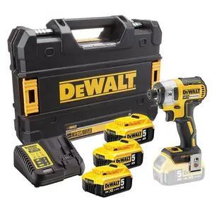 Dewalt DCF887P3 18V XR G2 Brushless 3 Speed Impact Driver - 3 x 5.0ah Batteries