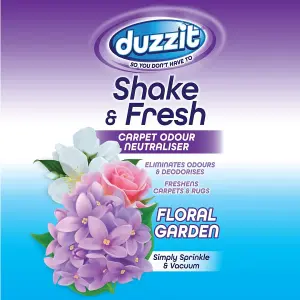 Duzzit Carpet Odour Neutralizer Shake & Fresh Floral Garden 500gm x 3