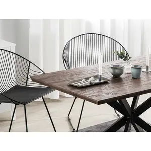 Swansea Dining Table Dark Wood