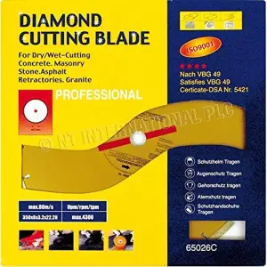 Diamond Cutting Blade Disc Angle Dry Wet Construction  Pro Granite