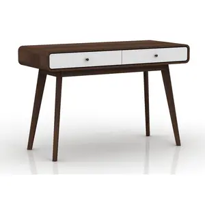 Justine Writing Desk Walnut/White