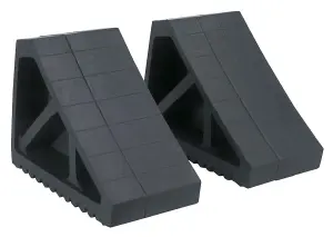 Sealey Rubber Wheel Chocks - Pair WC02