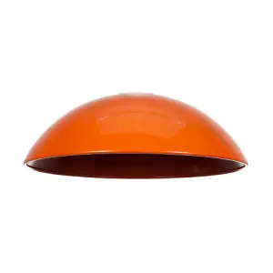 Industrial Retro Designer Orange Gloss Disc Metal Ceiling Pendant Lighting Shade