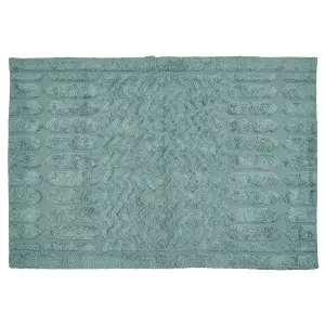 Cotton Area Rug 140 x 200 cm Mint SIRNAK