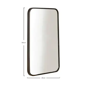 Squoval Wall Mirror Gold Black