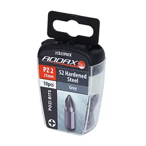 Timco - S2 Driver Bits - PZ (Size No.2 x 25 - 10 Pieces)