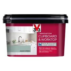 V33 Renovation Agave Green Satinwood Cupboard & cabinet paint, 2L