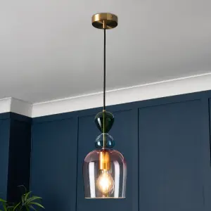 Litecraft Visconte Vietri Brass Ceiling Pendant