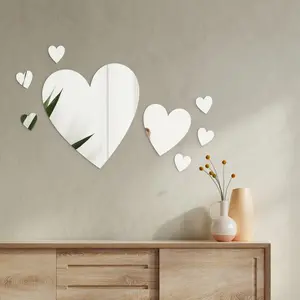 8 Piece Heart Pack Mirror Set