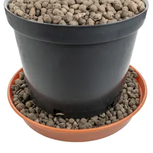 5l growing media-clay pebbles,medium size 4-8mm, pot plant topper,hydroponics,washable & reusable