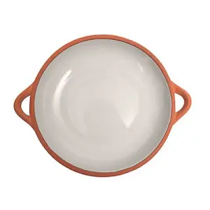 Dexam Sintra Large Glazed Terracotta Tapas Dish Stone