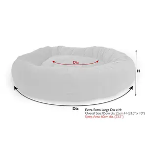 Polyester Pet Bed Teal / Extra Extra Large (40kg and more)