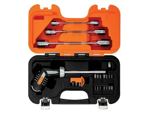 Bahco 808050P-25 Pistol Grip Ratcheting Screwdriver Set, 25 Piece BAH808050SET