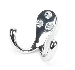 From The Anvil Polished Chrome Celtic Double Robe Hook