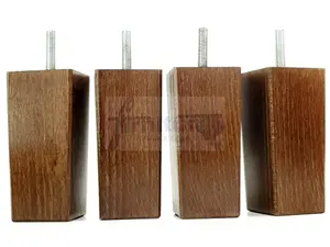 4x REPLACEMENT FURNITURE LEGS SOLID WOOD 110mm HIGH SOFAS CHAIRS SETTEE CABINETS LEGS M8 TSP2055