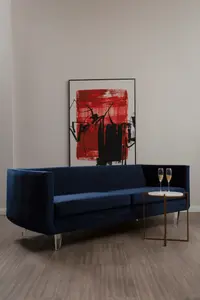 Interiors by Premier Pinner Dark Blue Sofa