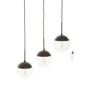 Interiors by Premier Revive Clear Glass Shades Pendant Light