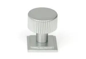 From The Anvil Satin Chrome Judd Cabinet Knob - 25mm (Square)