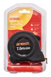 Amtech P1270 7.5m x 25mm Self-locking measuring tape