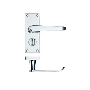 Markieff Bathroom Door Handle (Set of 2) Polished Chrome