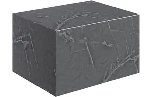 Aquarius Marblesque One Drawer Storage Unit and Console Shelf 600mm Grey Marble Effect