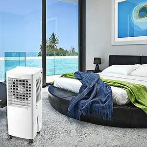 MYLEK Air Cooler Portable Evaporative Fan Large 20L Water Tank Oscillating Humidifier 70W Cooling Remote Control Bedrooms Home